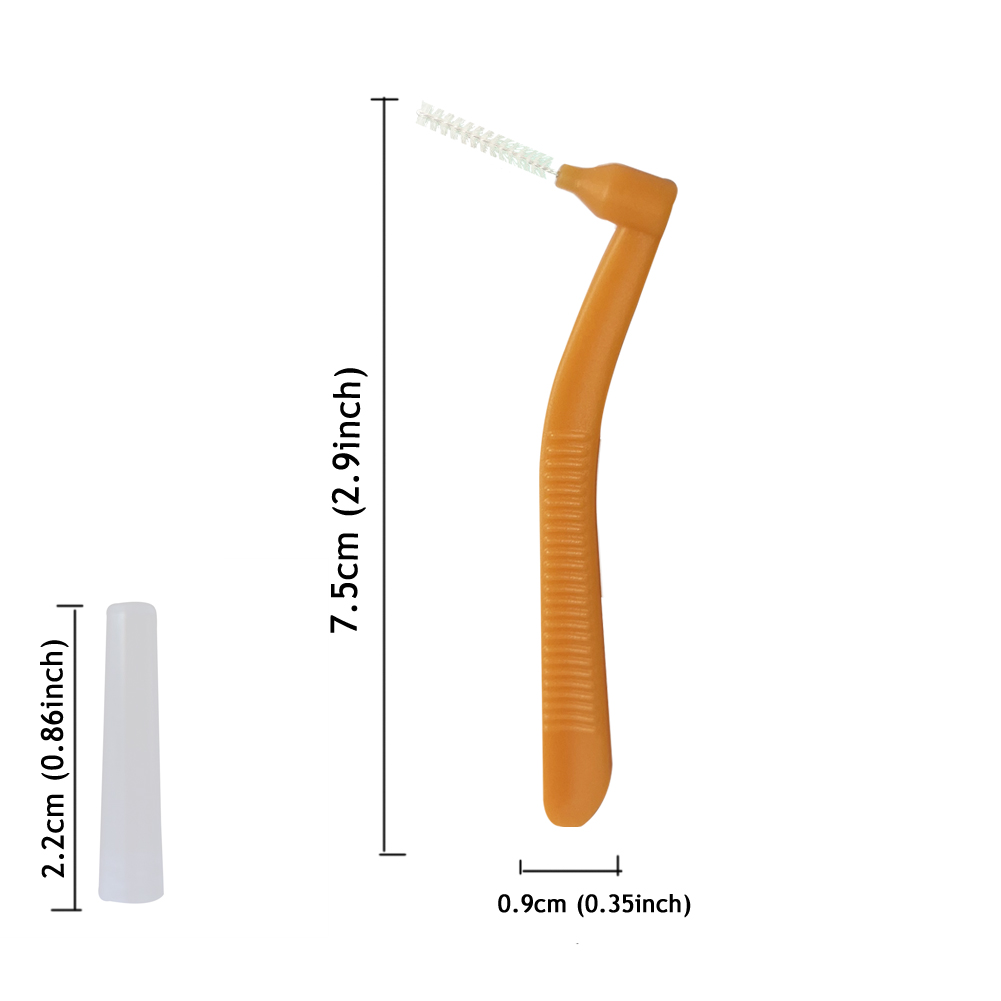 measurement of L shape dupont nylon interdental brushes